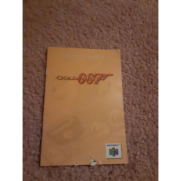 NINTENDO 64 GAME INSTRUCTION BOOKLET -- GOLDENEYE 007 -- MANUAL ONLY - Picture 1 of 3